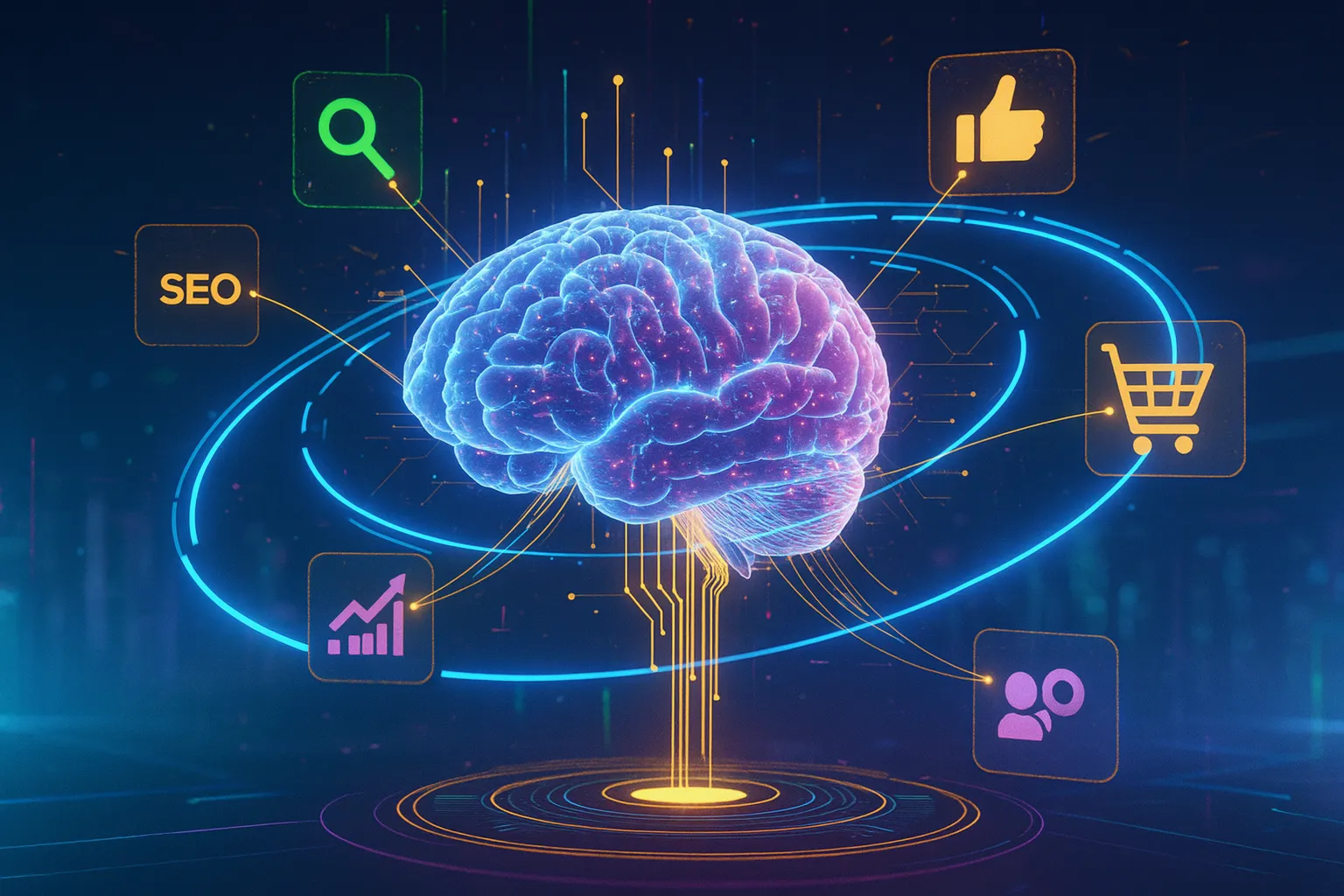 AI transforming digital marketing—dashboards, chatbots, and analytics